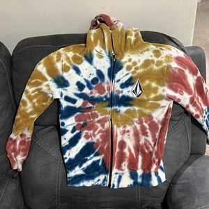 VOLCOM boys tie-dye hoodie